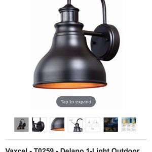 Vaxcel Delano Motion Sensored Solar Light